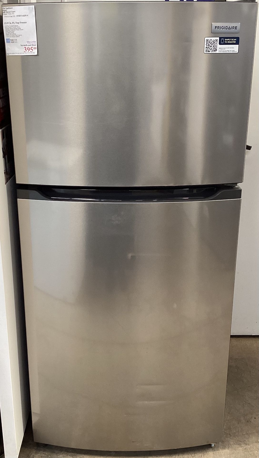 13.9 Cu Ft Top Freezer 