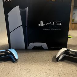 PS5 Digital W/ 2 Controllers