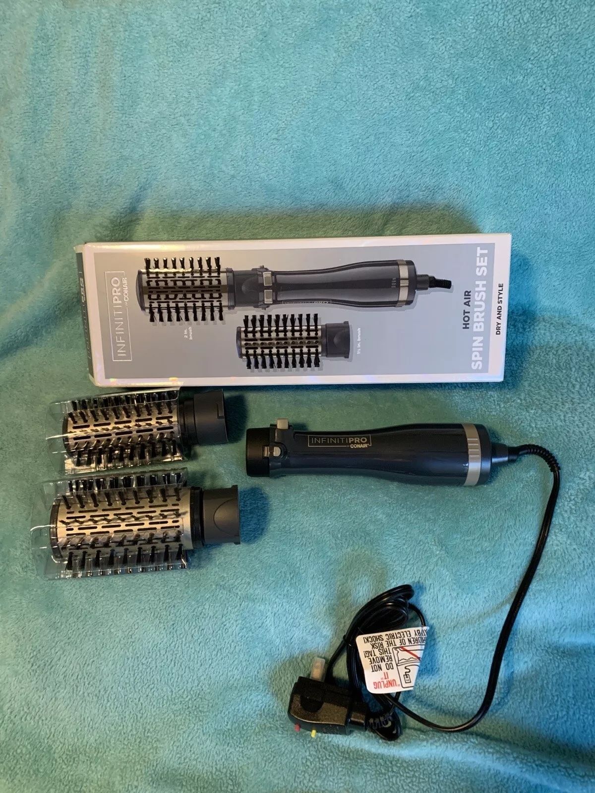 InfinitiPro by Conair Hot Air Spin Brush Set - Open Box, Never Used!