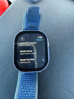 Apple Watch Ultra 3 with Blue Alpine Band