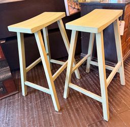 Pair Saddle Barstools - 50% OFF OFFER!!!