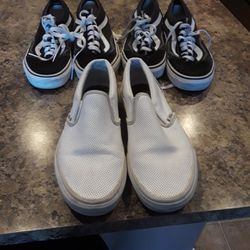 Vans  Shoes.   3 Pairs. All Size  7.5   20.00 Each 