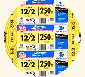 romex  12/3  125 ft  110＄