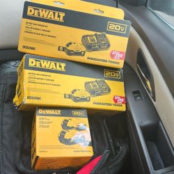 Two 6 Ah Battery And Charger Kits And One Two Pack 5 Ah Battery Kit 