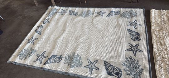 🏖️ Style Selections Trent 5’ x 7’ Coastal Area Rug