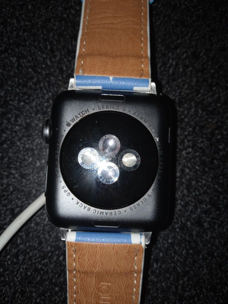I have a series 3 apple watch. with a lv band. I might have a black one as  well. looking for $120 obo. for Sale in Lubbock, TX - OfferUp