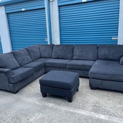 ❗️HUGE BLACK SECTIONAL COUCH 🛋  ❗️ ❗️ FREE DELIVERY 🚚💨❗️