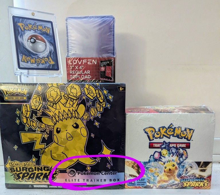 Surging Sparks Booster Box & ETB Pokemon Center ⚡