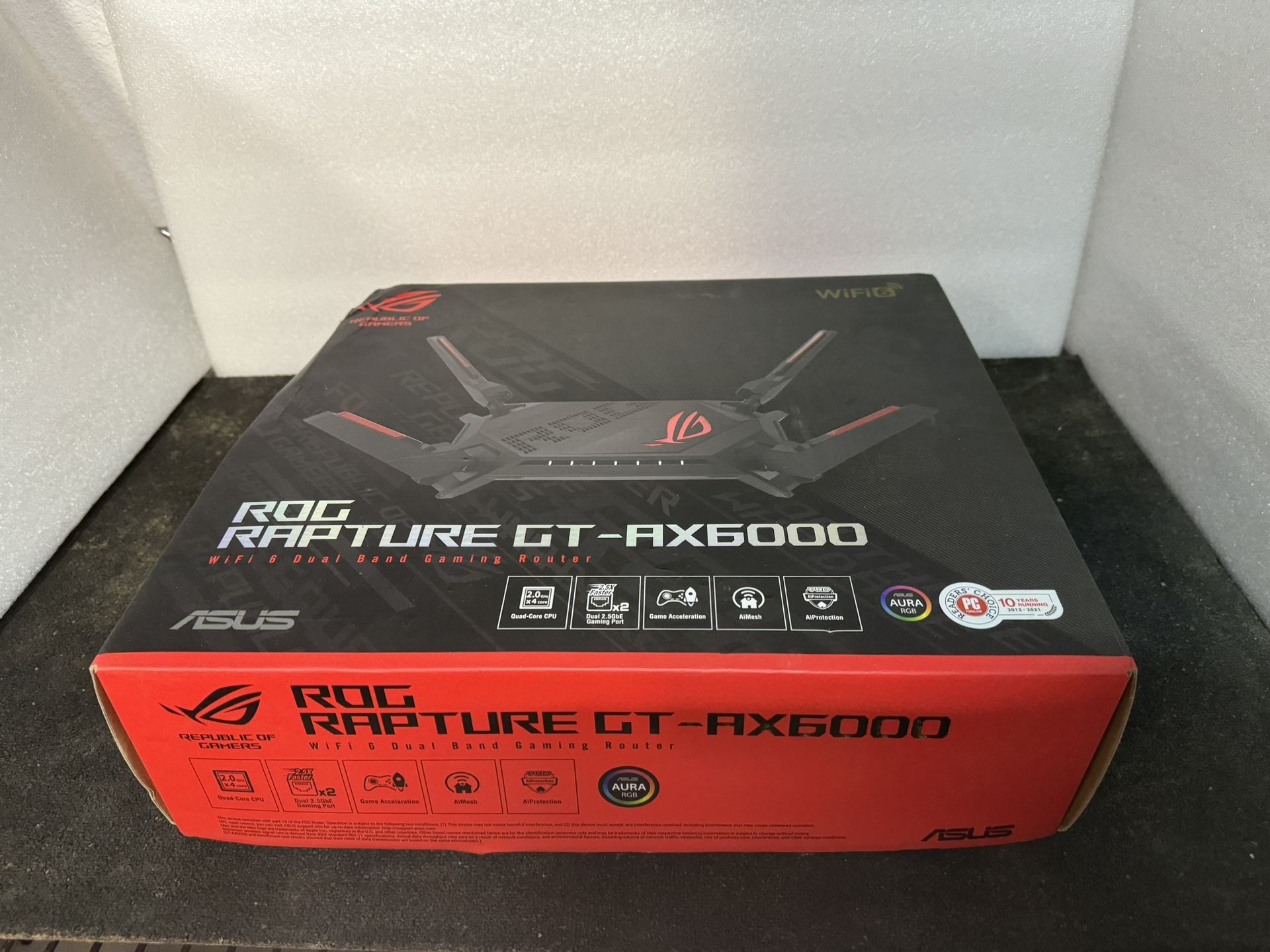 Asus Router WiFi 6 ROG Rapture GT Ax6000 Ultimate Gaming 