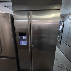42" GE MONOGRAM BUILT IN STAINLESS STEEL REFRIGERATOR 