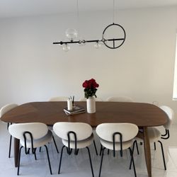 Beautiful Modern Dining Table Set – Table & 8Chairs