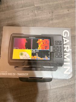 fishfinder with a transducer