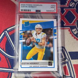 Justin Herbert Rookie Graded Football Card