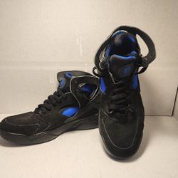 Nike Air Flight Huarache OG Black Lyon Blue Fab 5 Retro 705005-002 Men’s Sz 9,5