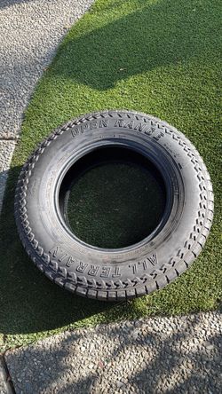 Two all-terrain slightly used tires for sale