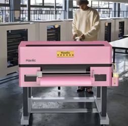 Haolic A3 30cm DTF Printer XP600 | Pink Heat Transfer Printing Machine with Oven for Any Textile T-Shirts Fast USA Shipping Dtf
