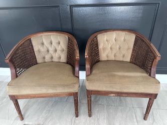 Barrel Chairs Set of 2