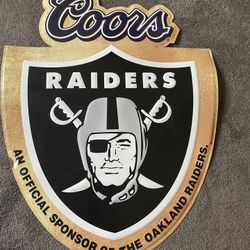 Vintage Raiders Sign 