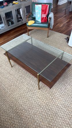 West Elm rectangular coffee table