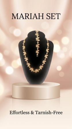 Butterfly necklace and bracelet set