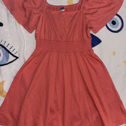 Coral Old Navy Flowy Dress