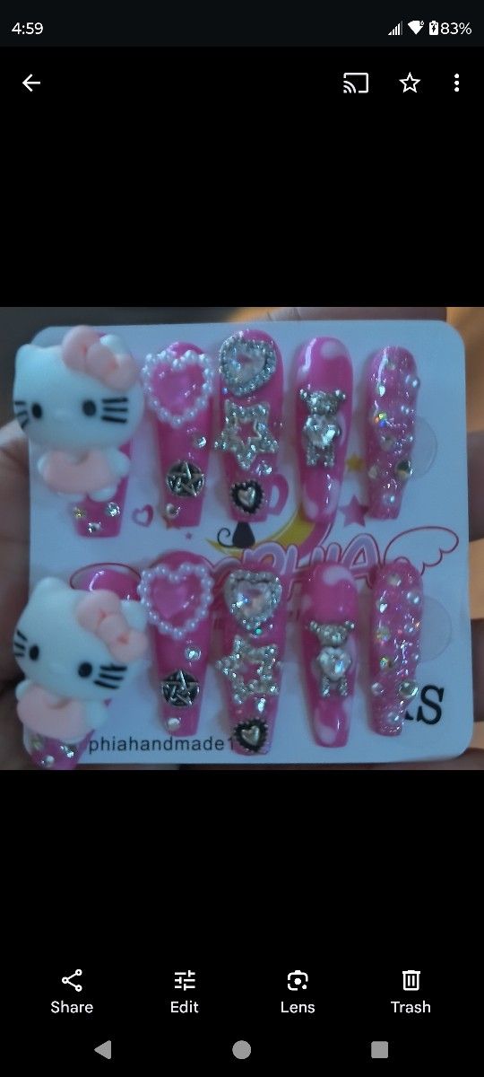 Hello Kitty XS press on nails