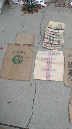 Seventeen Burlap Bags