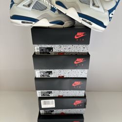 BRAND NEW JORDAN 4 “MILITARY BLUE” FOR SALE! MEN SIZES 11, 11.5, 11.5, 13 $245