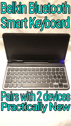 BELKIN Bluetooth Keyboard Pairs with 2 devices at once.