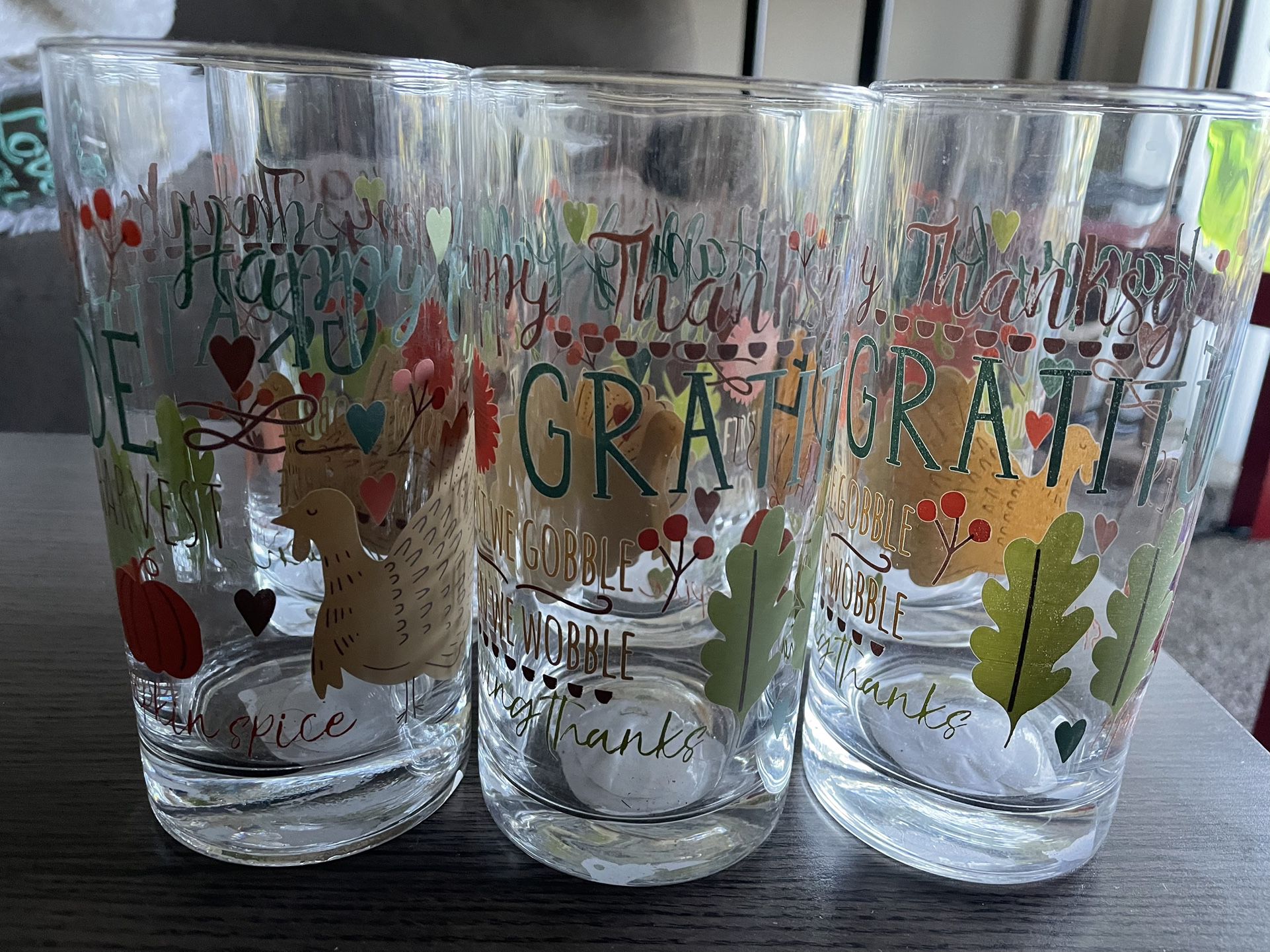 12 Pics Decorated Drinking  Water Glass Or Use For Others 