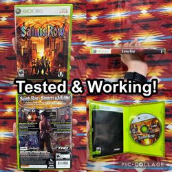 Saint's Row (Microsoft Xbox 360) Complete CIB Manual Tested & Working!