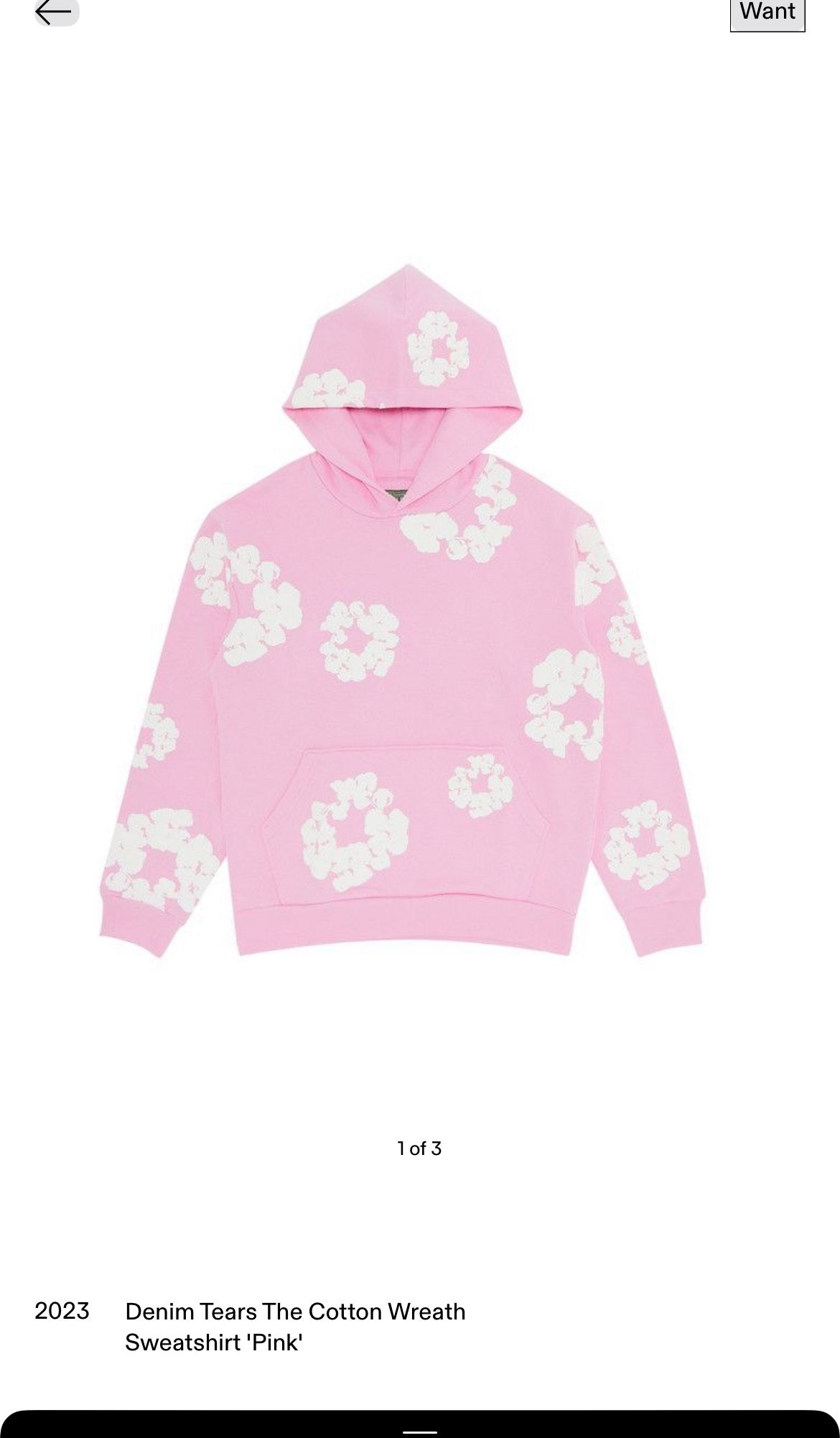 Denim Tears Pink Hoodie