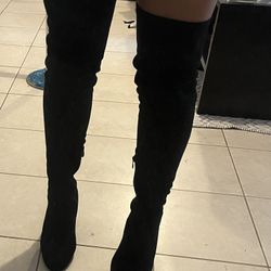 Black Thigh High Boots 