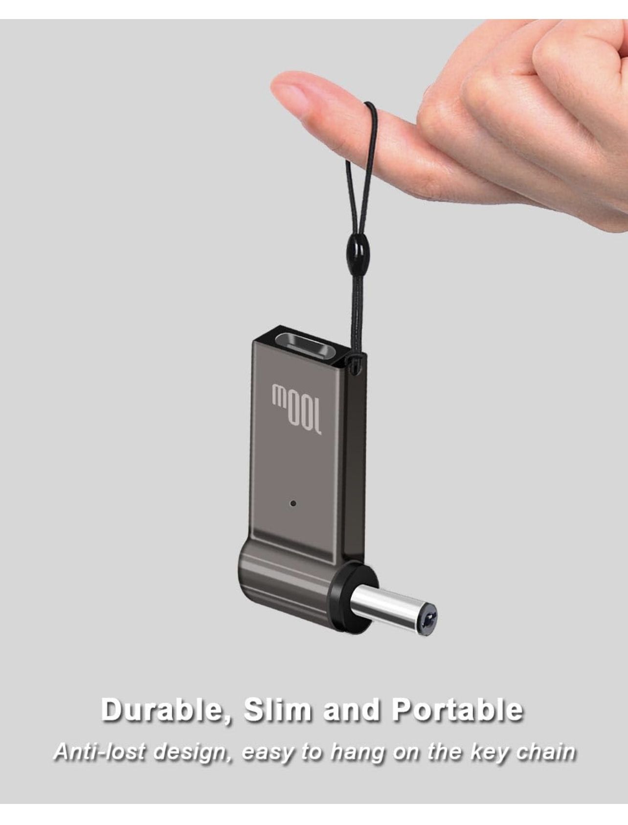 USB C to 5.5mm Laptop Charging Adapter Female Type C to Male DC 5.5 x 2.1mm Barrel Jack