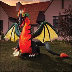 Unopened 13.5ft BLOWUP DRAGON HOLLOWEEN 