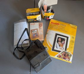 Polaroid Impulse Camera And Kodak Photo Paper And Ink