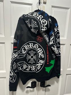 Chrome Heart Stencil Hoodie. Large.