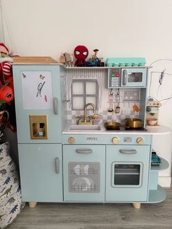 Wooden play kitchen