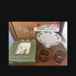 Christmas Cake Stand , New Dessert Plates & More
