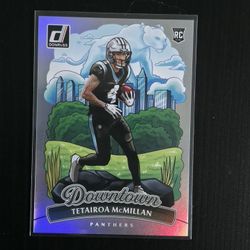 2025 Donruss Football Tetairoa McMillan Rookie Downtown Panthers SSP Case Hit