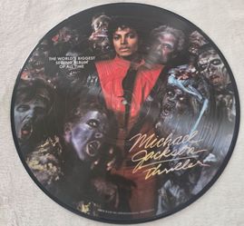 Michael Jackson Thriller 2008 Picture Disc Vinyl LP (contact info removed)1 w/ Insert