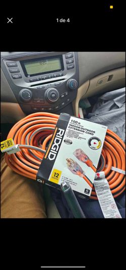 Ridgid 100 Ft Extension Cord 12 Gauge 