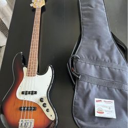 Fender Jazz Bass Guitar (Made In Mexico) With Gig Bag