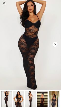New lace maxi dress