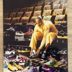 16x20 Framed Print Canvas Of Kobe Bryant 