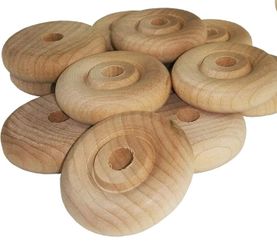2" Wooden Wheels with Groove - Bulk Sale 5000 + Pcs