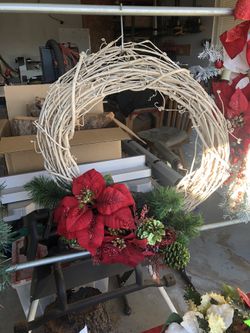 White Rattan Wreath
