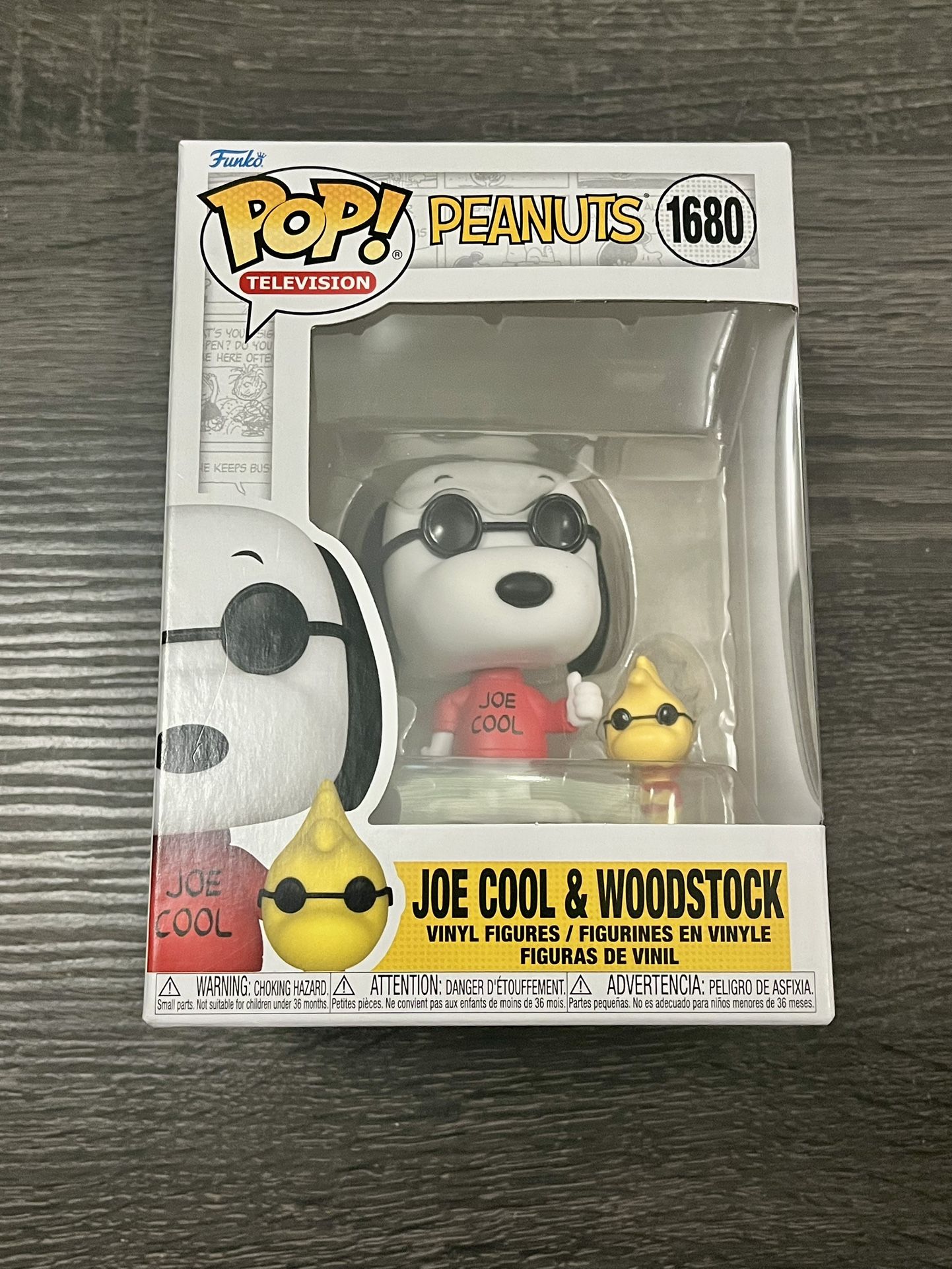 Funko Pop #1680 Joe Cool & Woodstock Peanuts Snoopy