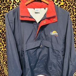 Disney Land Vintage California Adventure Jacket Blue Men's Large