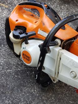 Gas saw stihl with diamond blades